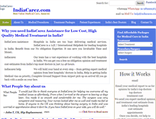 Tablet Screenshot of indiacarez.com